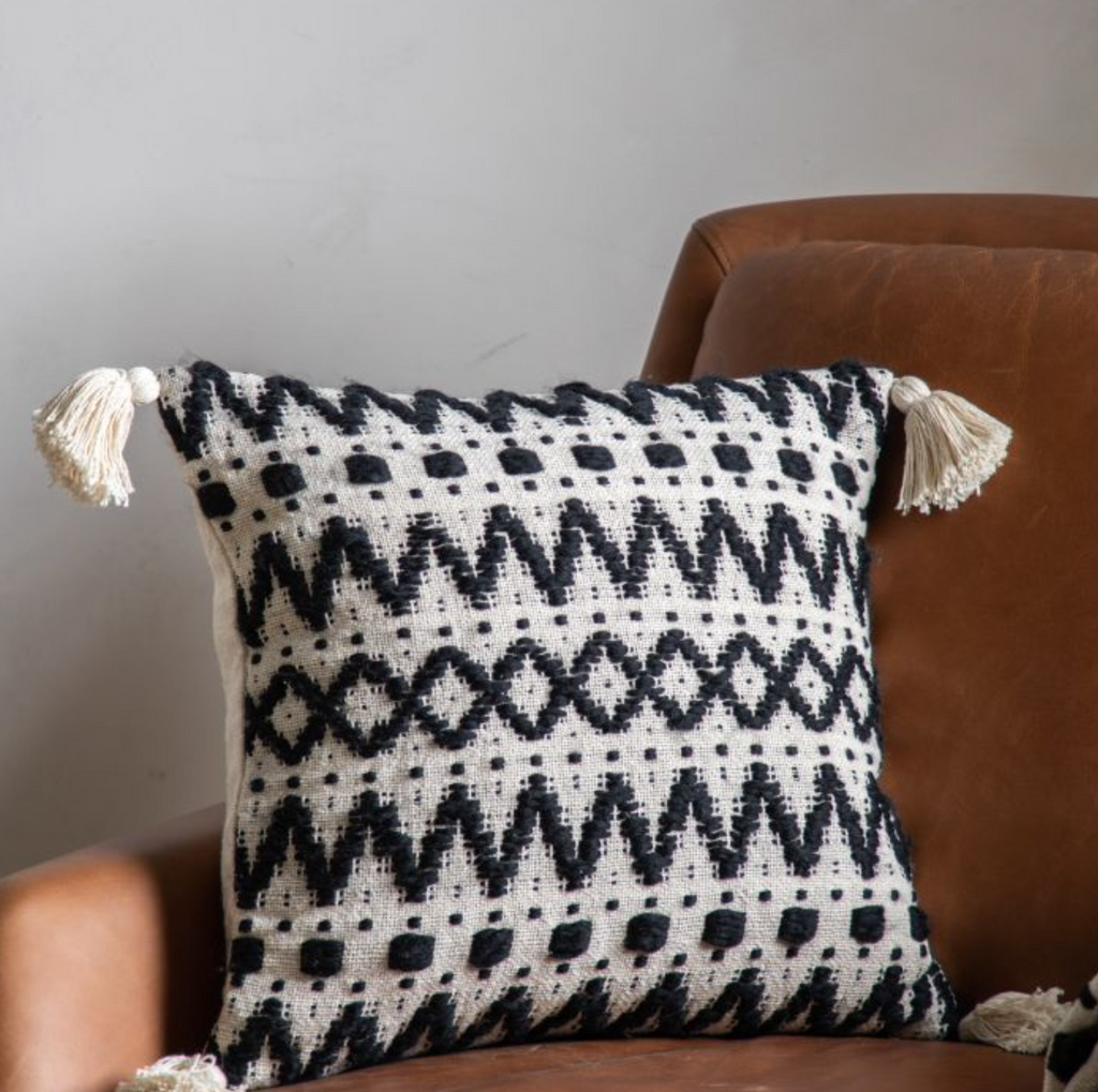 Aztec Black and Cream Cushion