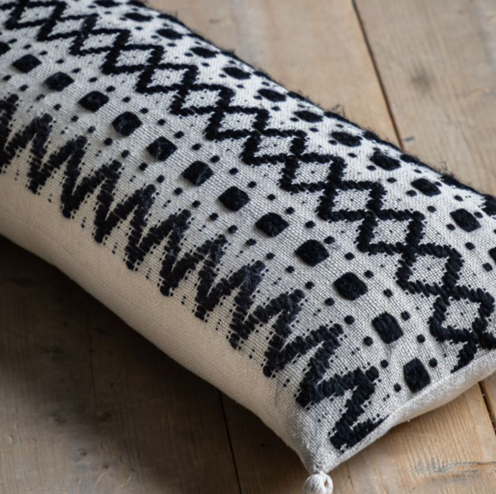 Aztec Black and Cream Cushion