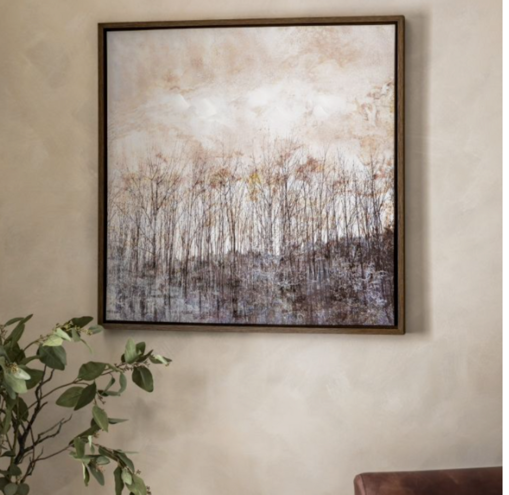 Autumn Forest Scene Framed Artwork