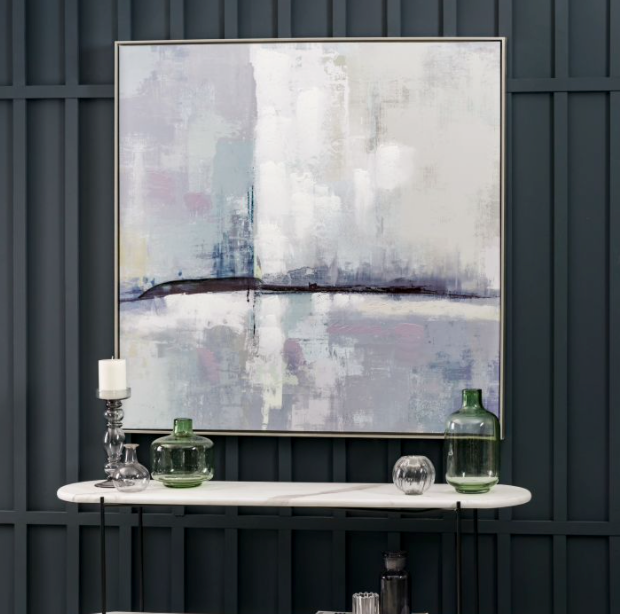 Urban Skyline Abstract Framed Artwork