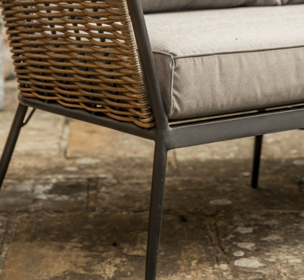 Lounge Set with Acacia Wood Coffee Table