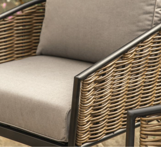 Lounge Set with Acacia Wood Coffee Table