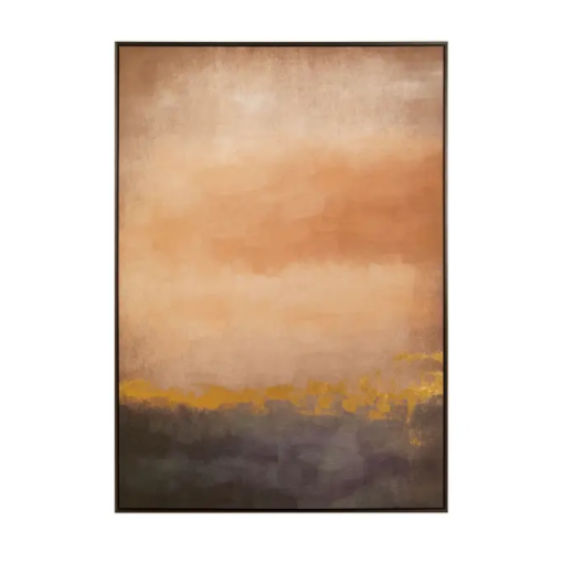 Golden Rose Horizon Wall Art.