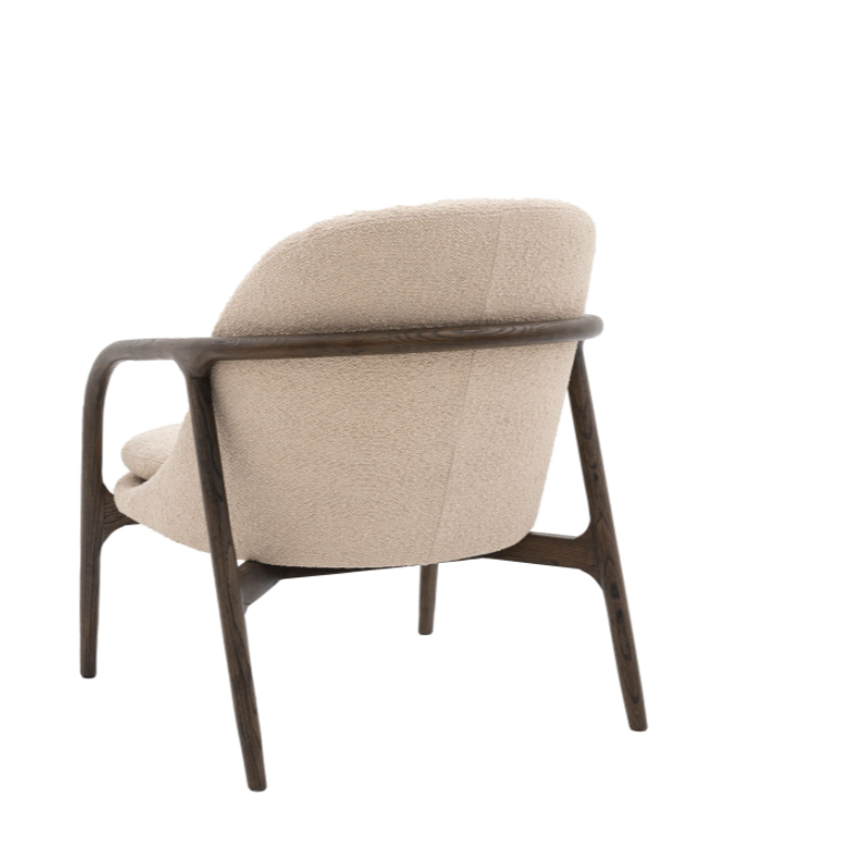 Taupe Curve Armchair