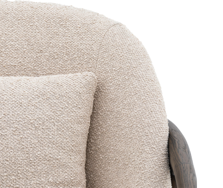 Taupe Curve Armchair