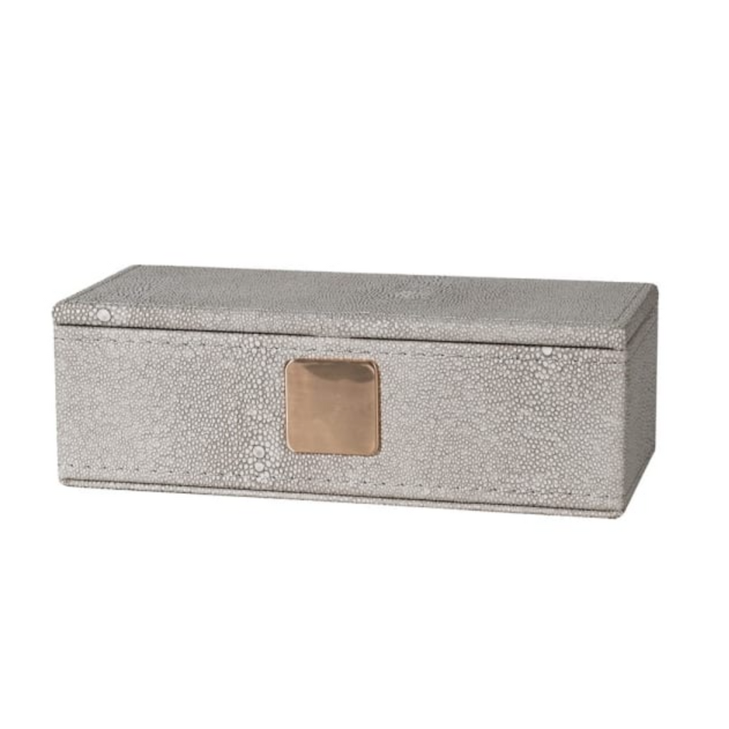 Ivory Faux Shagreen Case