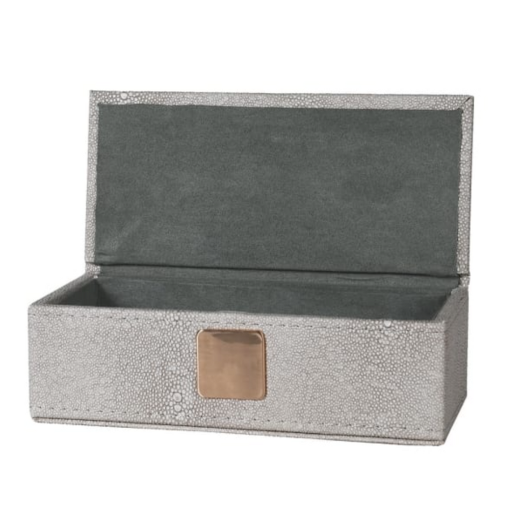 Ivory Faux Shagreen Case