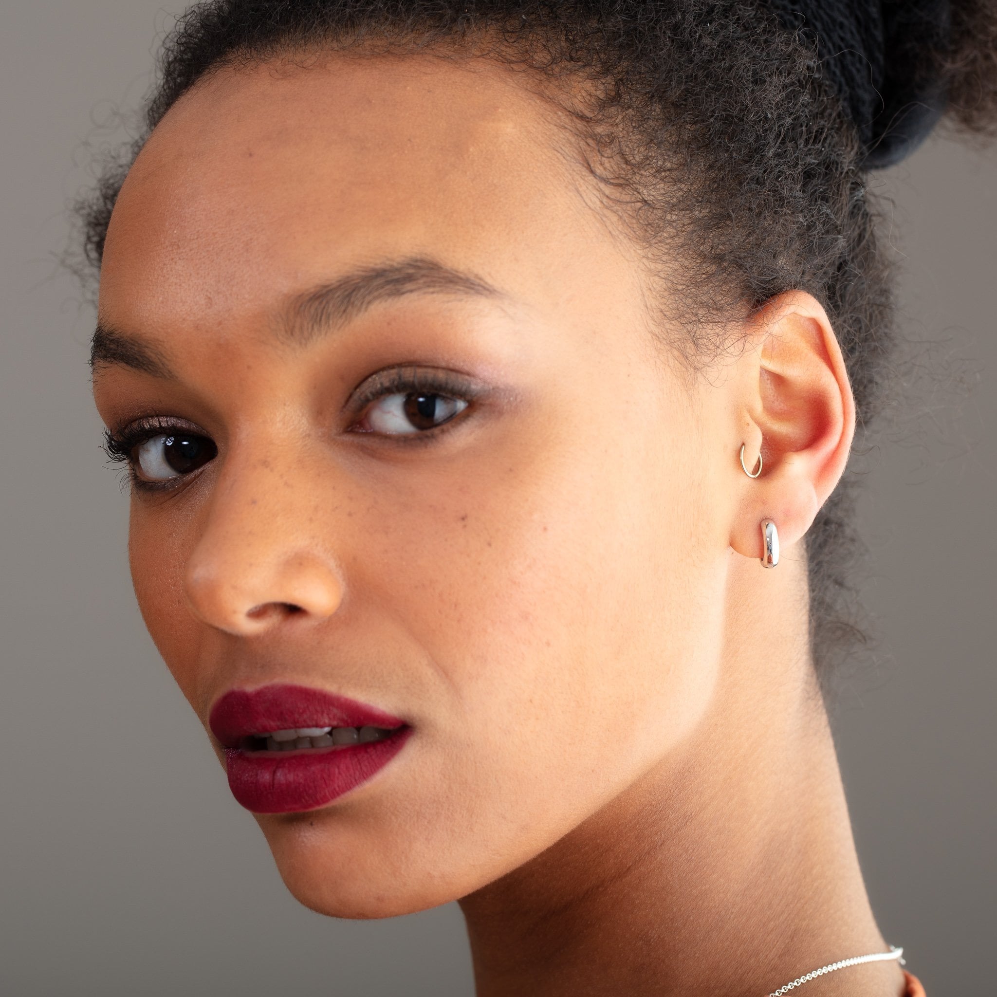 Chunky Huggie Earrings