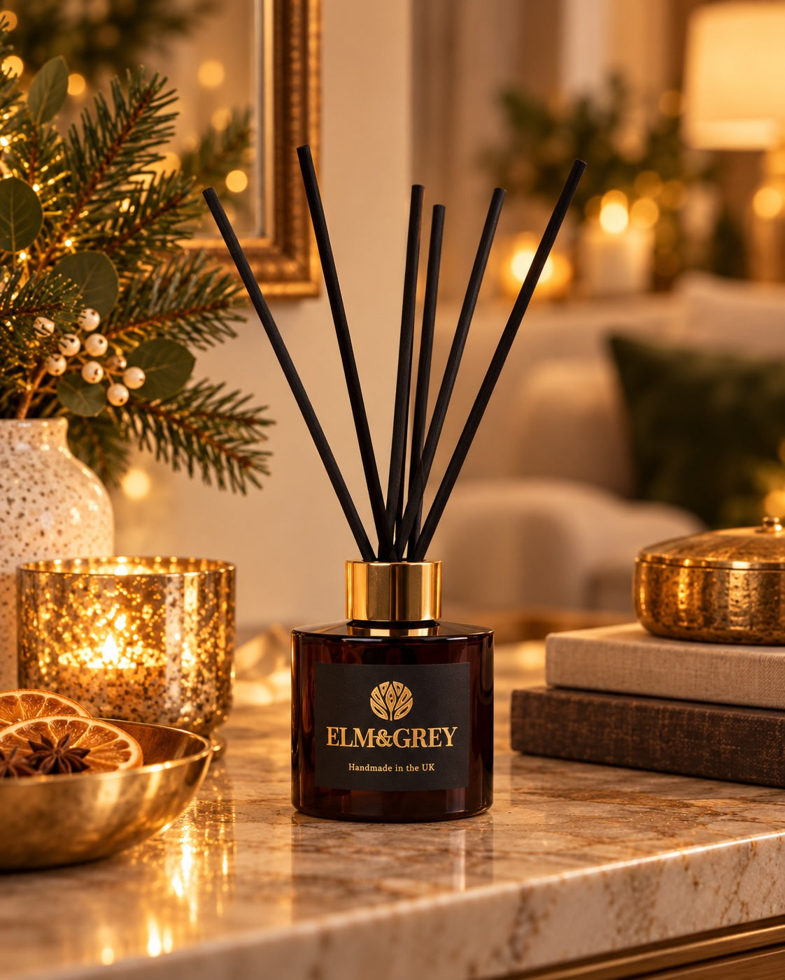 Spiced Orange & Warm Nutmeg Signature Reed Diffuser – 100ml