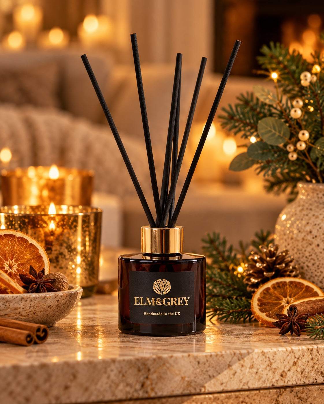 Spiced Orange & Warm Nutmeg Signature Reed Diffuser – 100ml