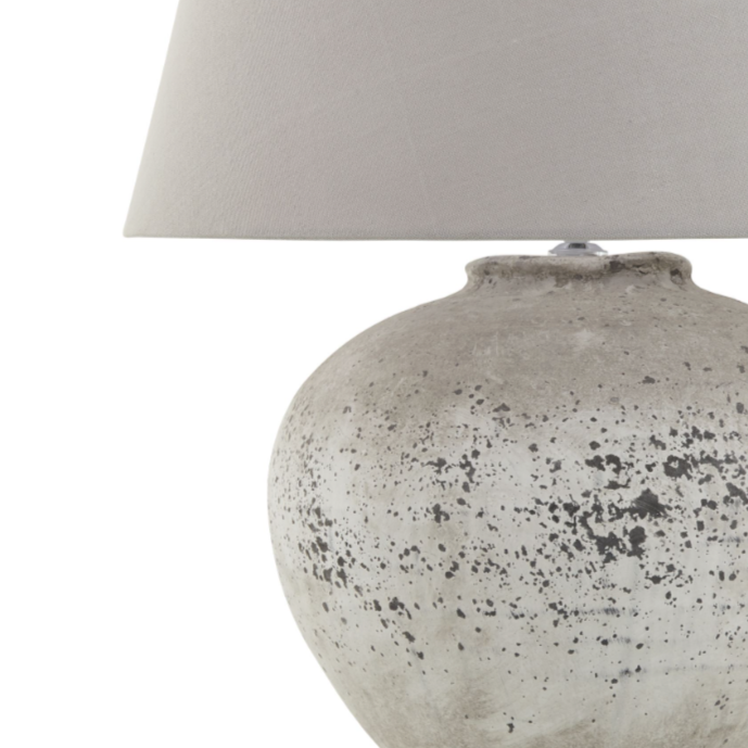 Tavira Aged Stone Ceramic Table Lamp