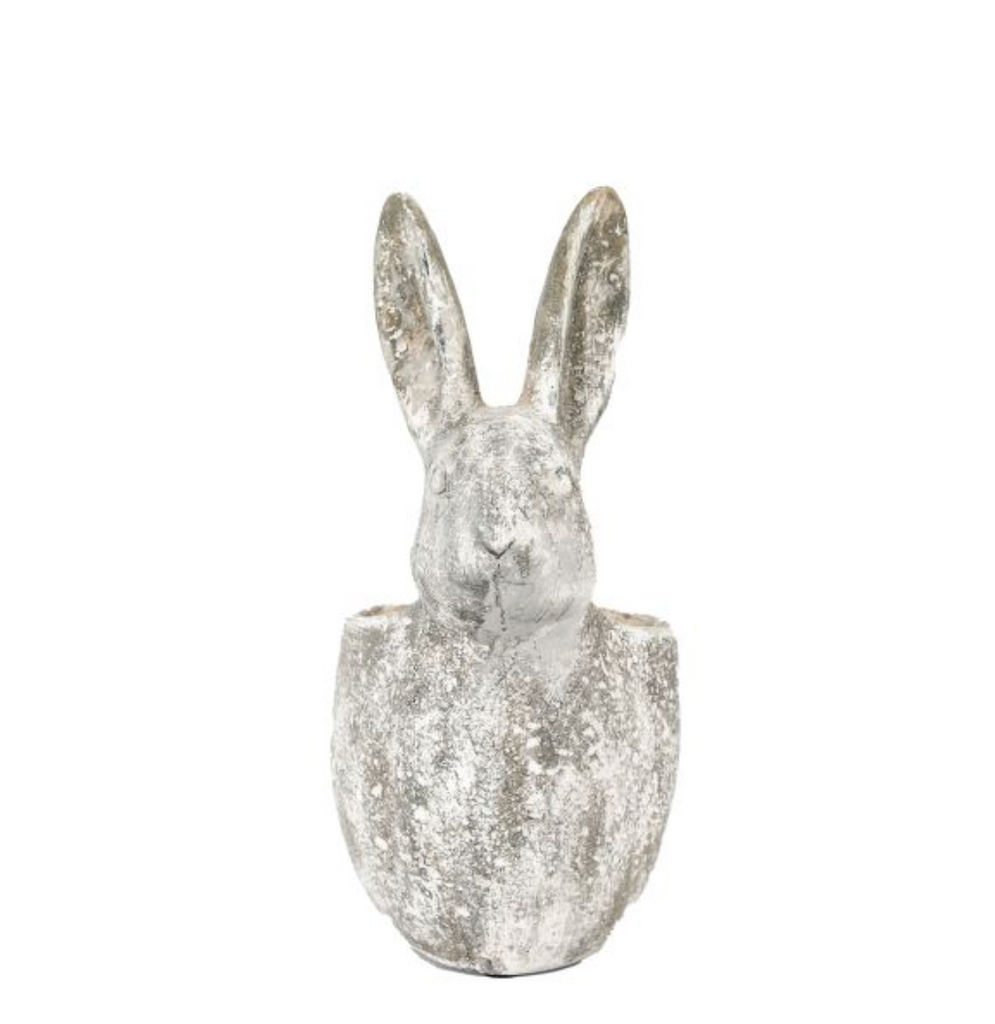 Large Willow Aged Rabbit Planter