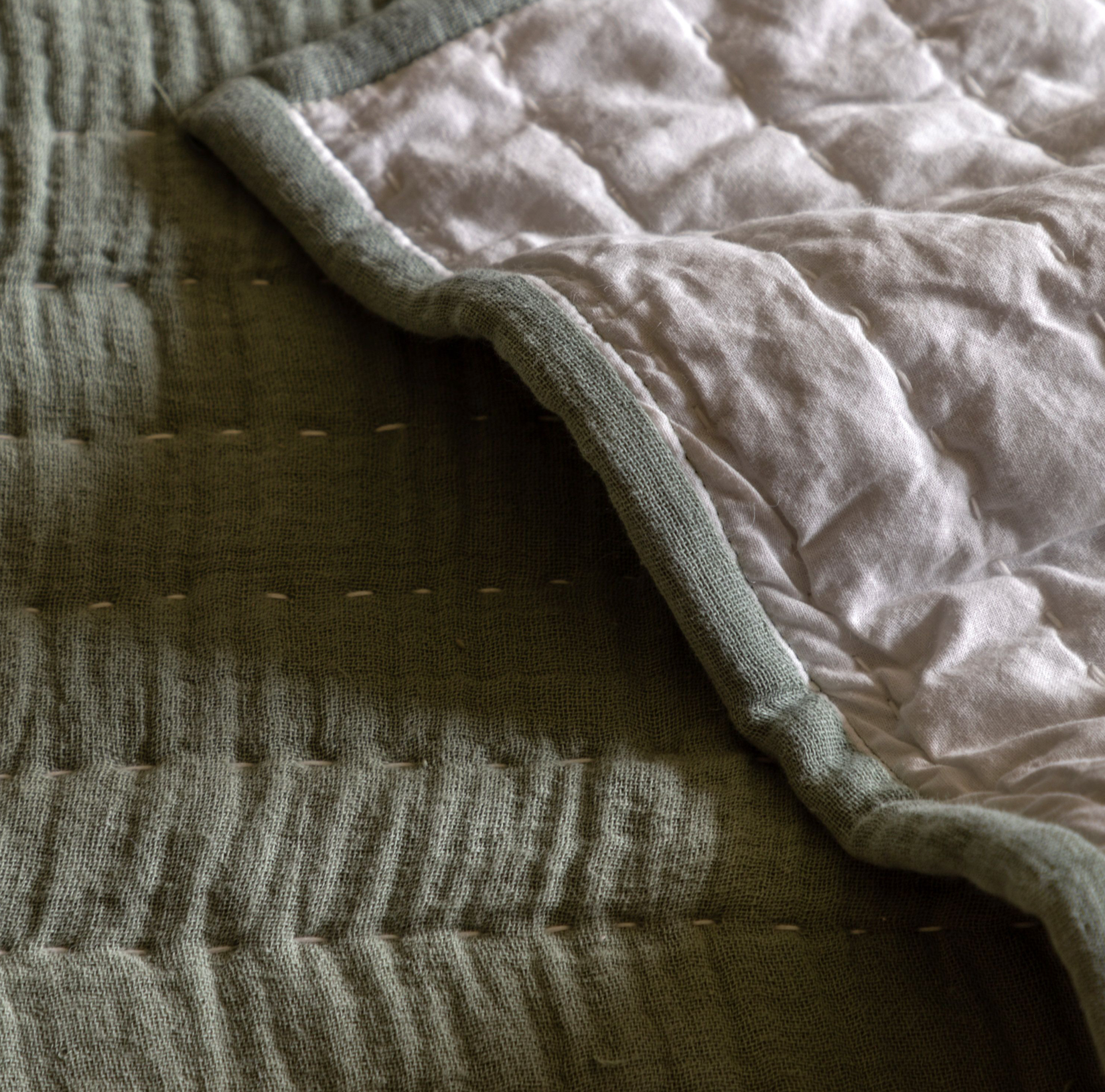 Alcove Gauze Bedspread - Sage