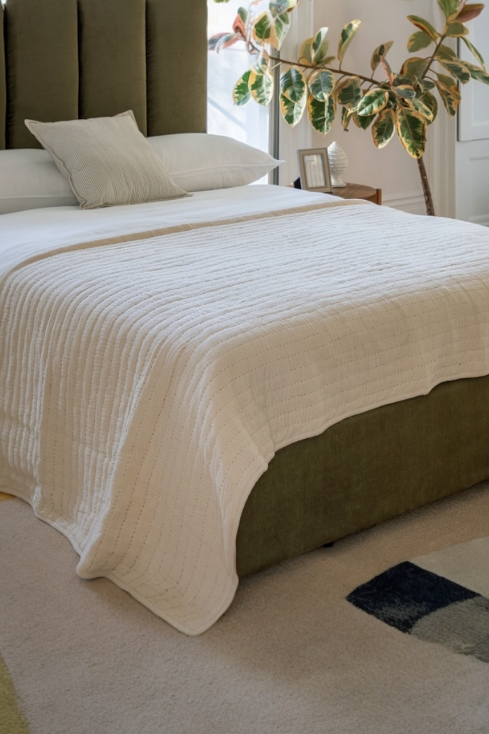 Alcove Gauze Bedspread – Taupe