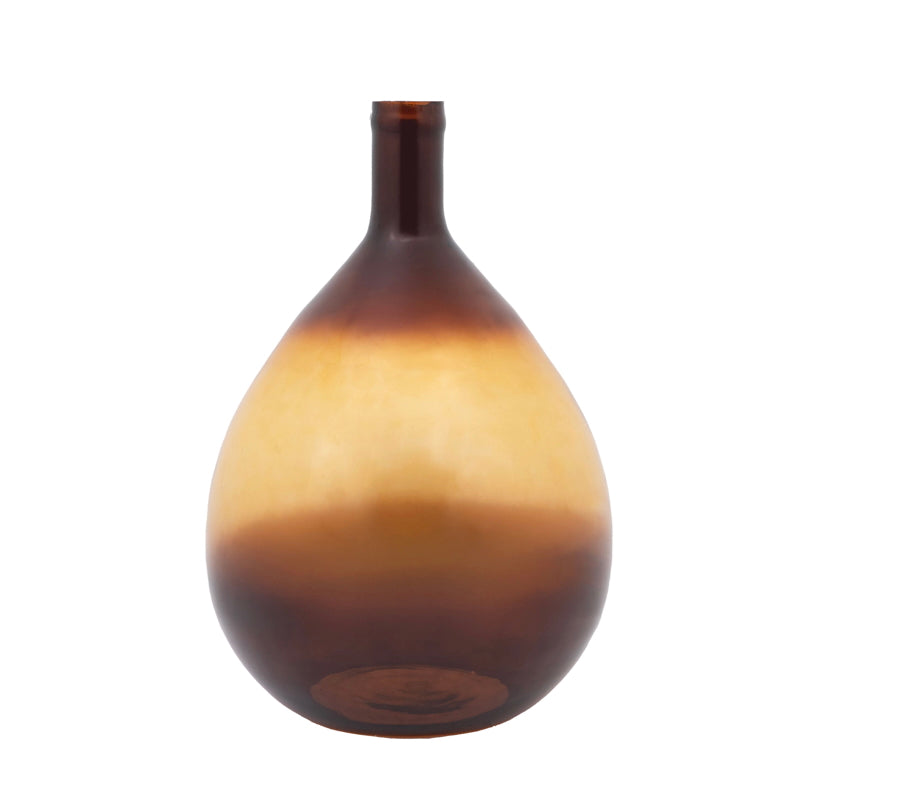 Vase with gradient amber colour on a white background