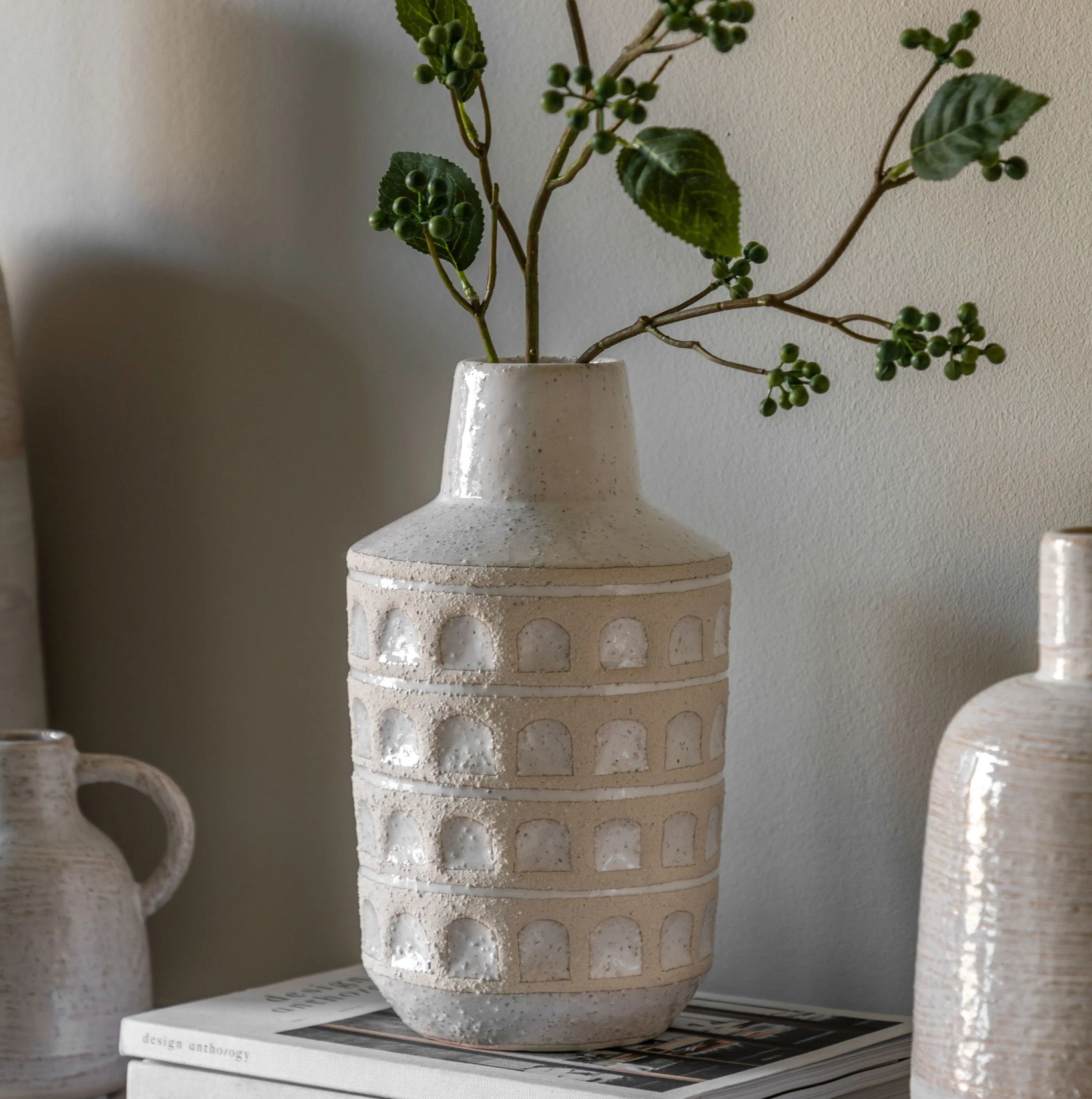 Capua Ceramic Graphic Vase