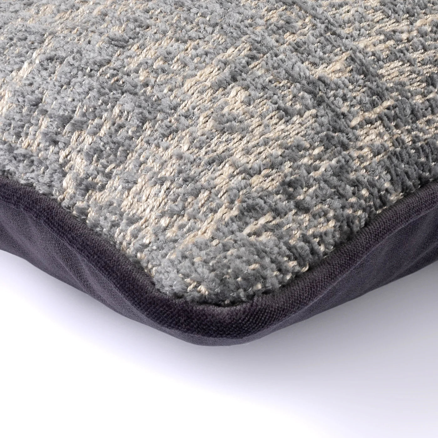 Celeste Blue Cushion with Petrol Piping