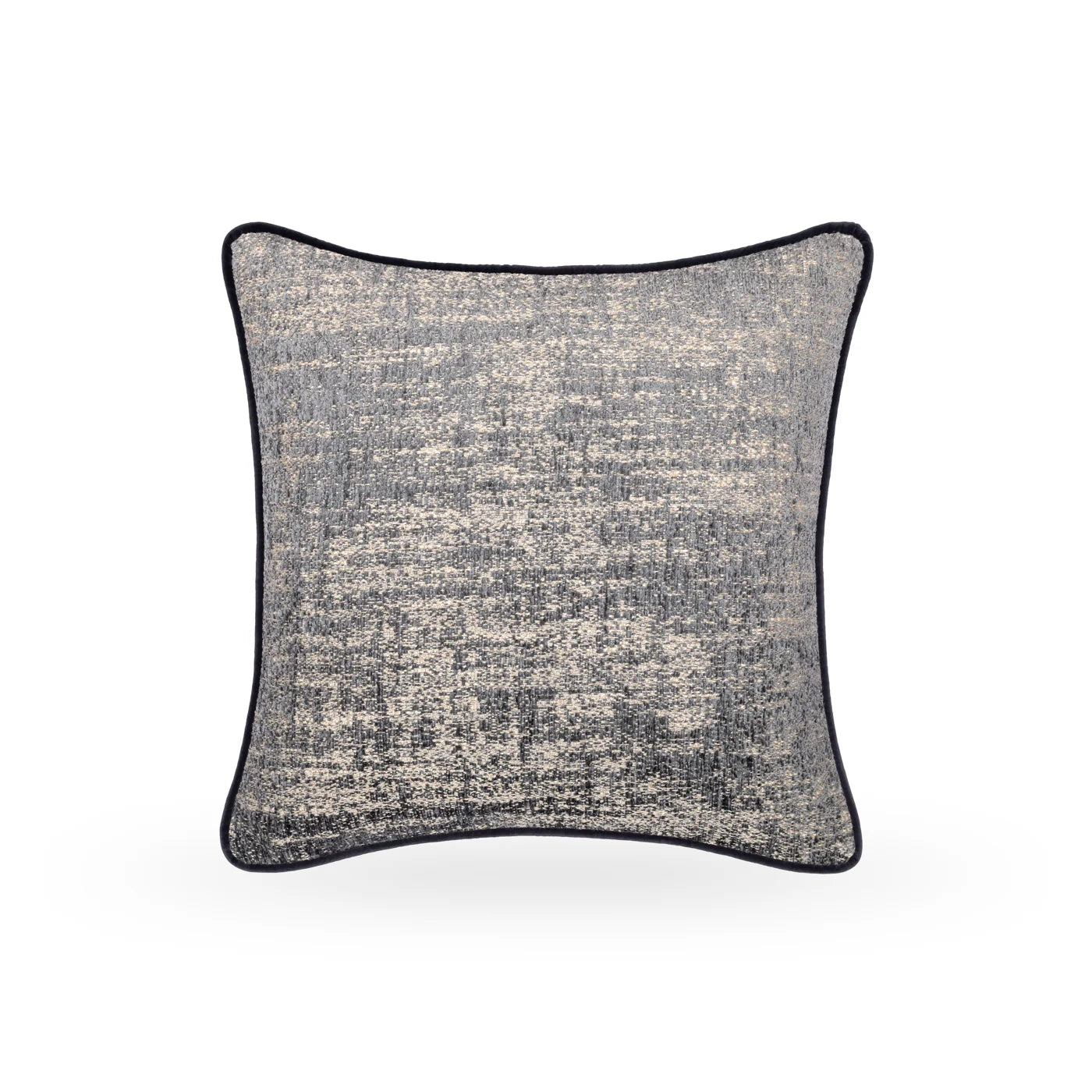 Celeste Blue Cushion with Petrol Piping