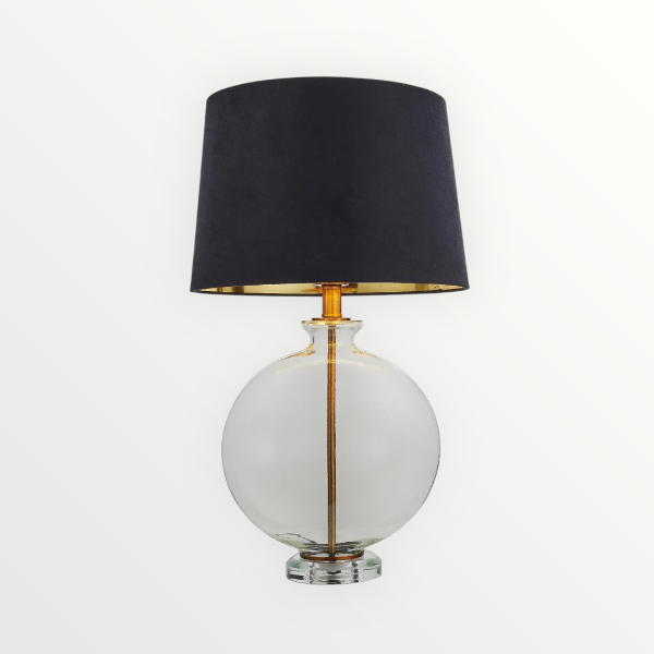 Chilton Antique Brass Glass Table Lamp