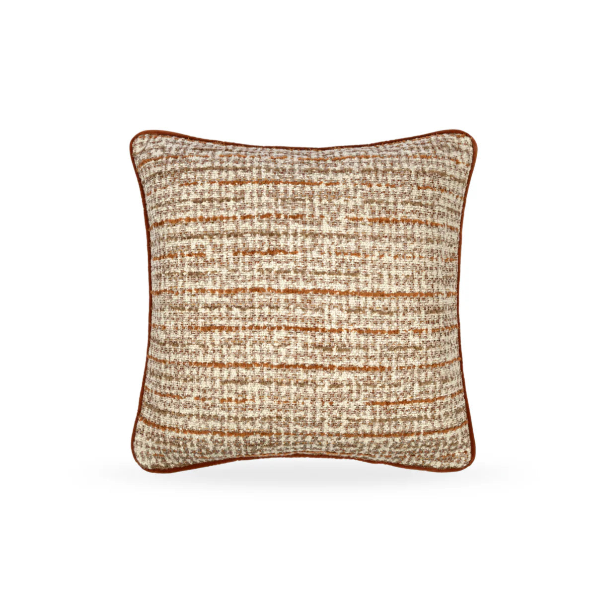 Citrine velvet piped 50cm cushion 