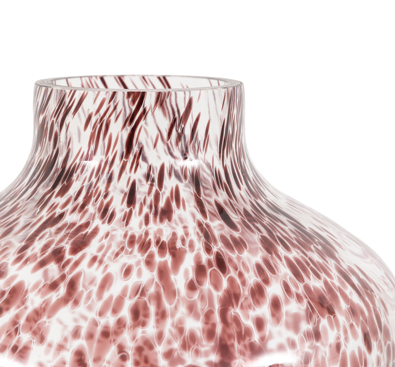 Confetti Glass Vase — Brown (Small)