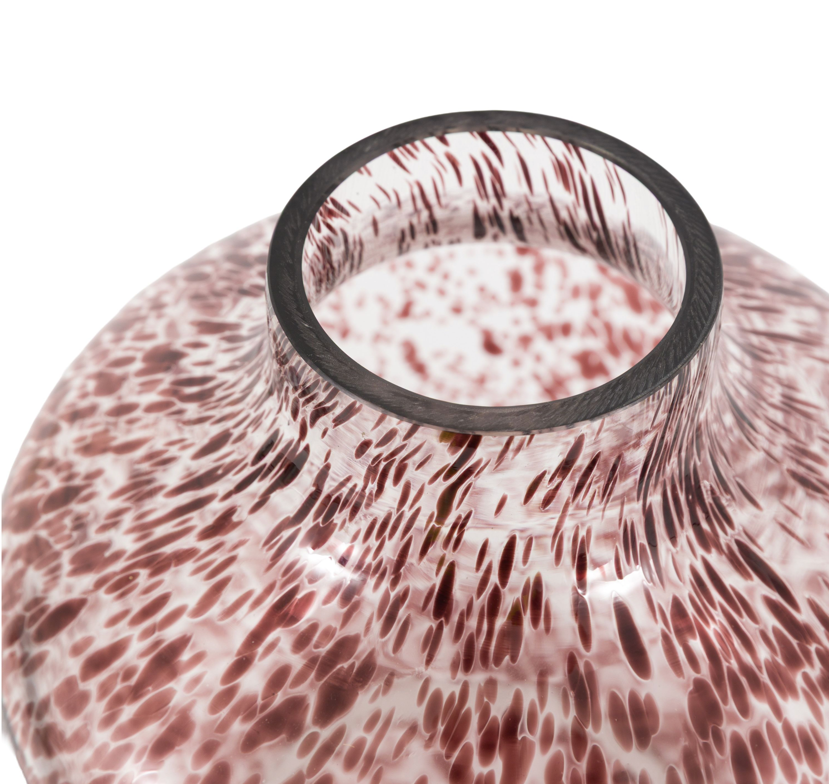 Confetti Glass Vase — Brown (Small)