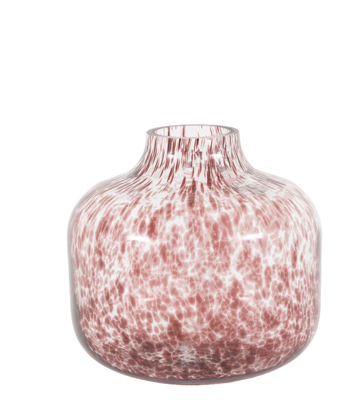 Confetti Glass Vase — Brown (Small)