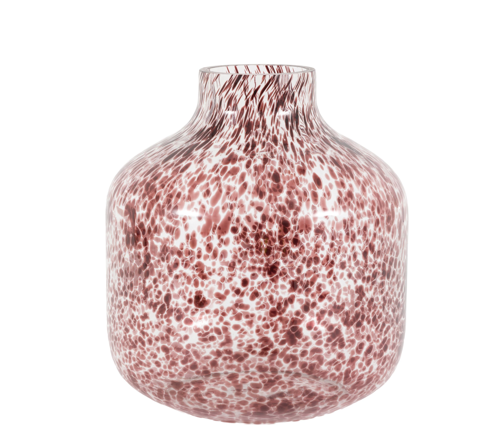 Confetti Glass Vase — Brown (Large)