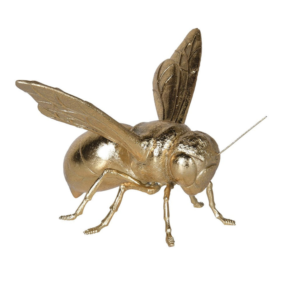 Gold decorative bee sculpture — Elm & Grey