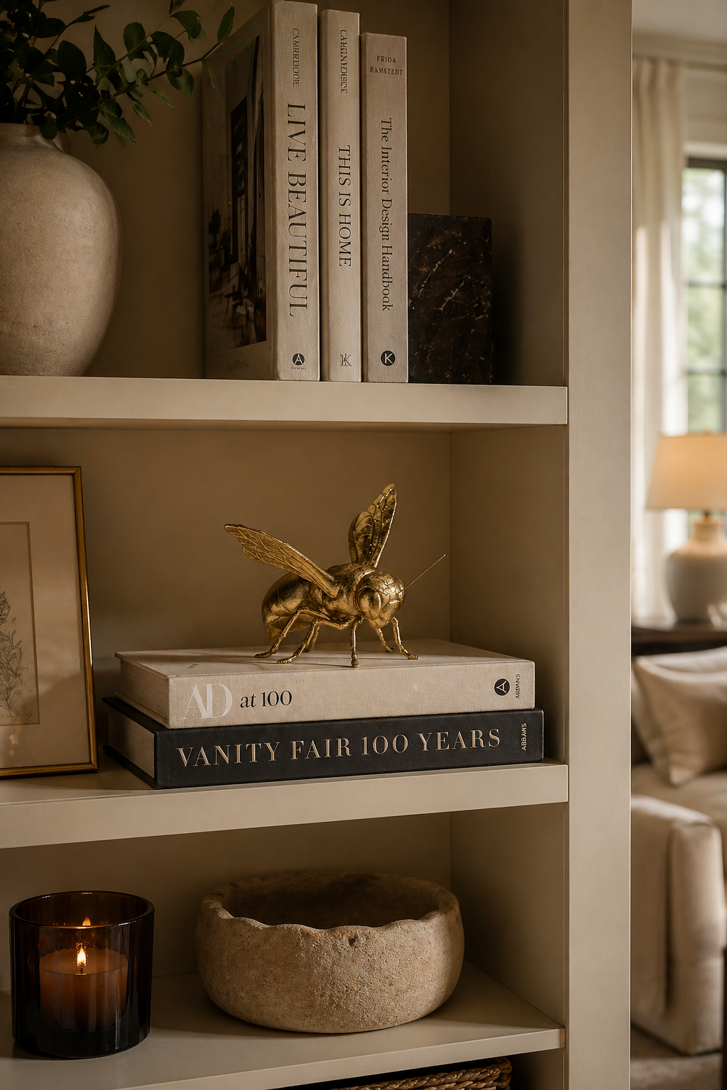 Gold Bee Decorative Ornament | Luxury Gold Home Accessory
