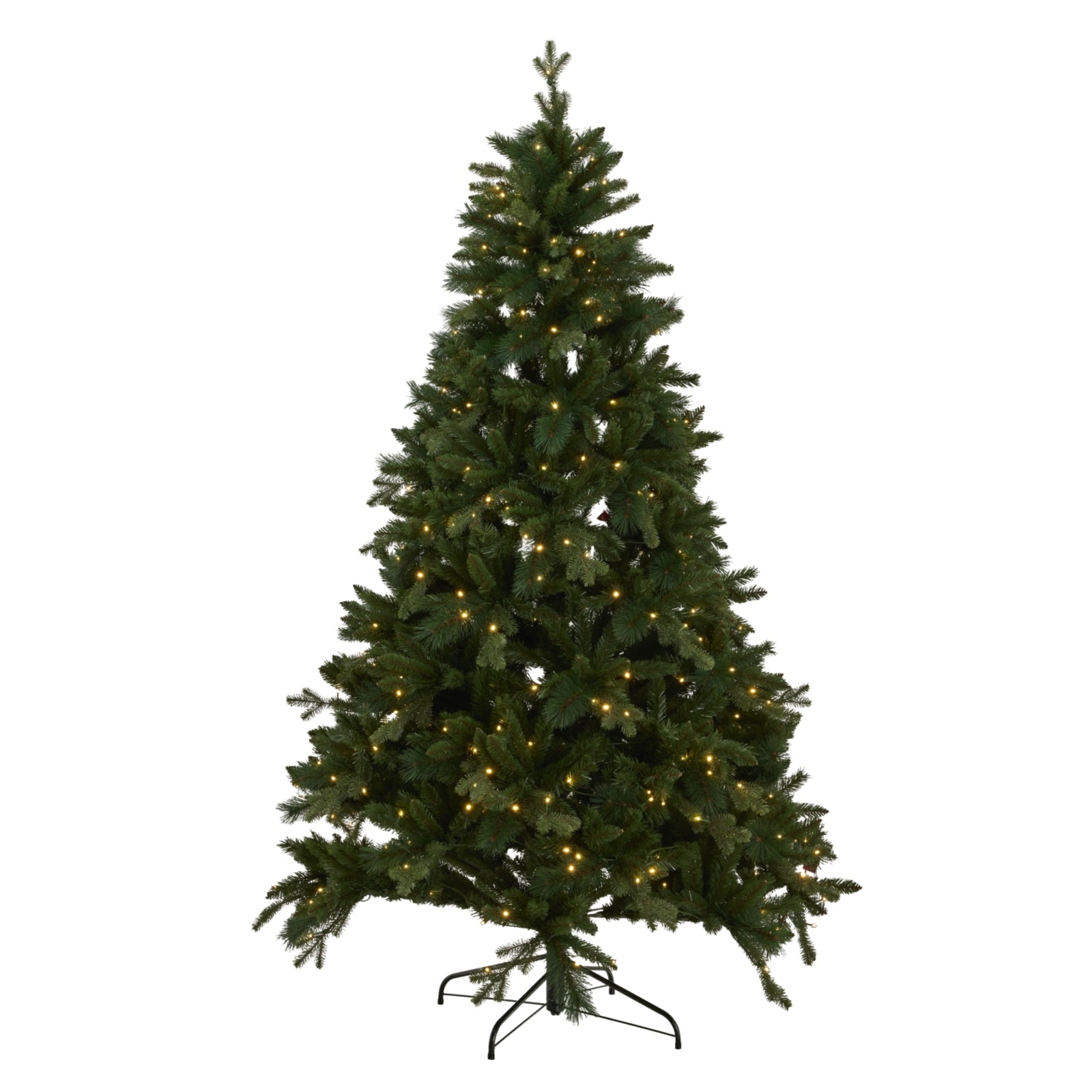 Green Forest Fir Pre-Lit Christmas Tree — 400 LED Lights