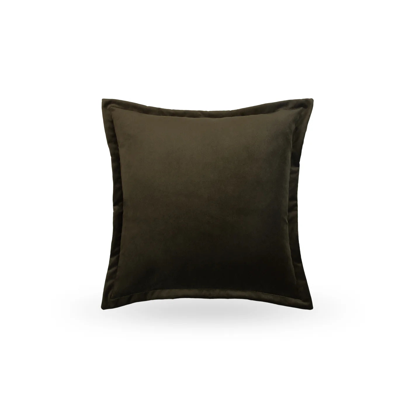 Dark juniper pillow on a white background
