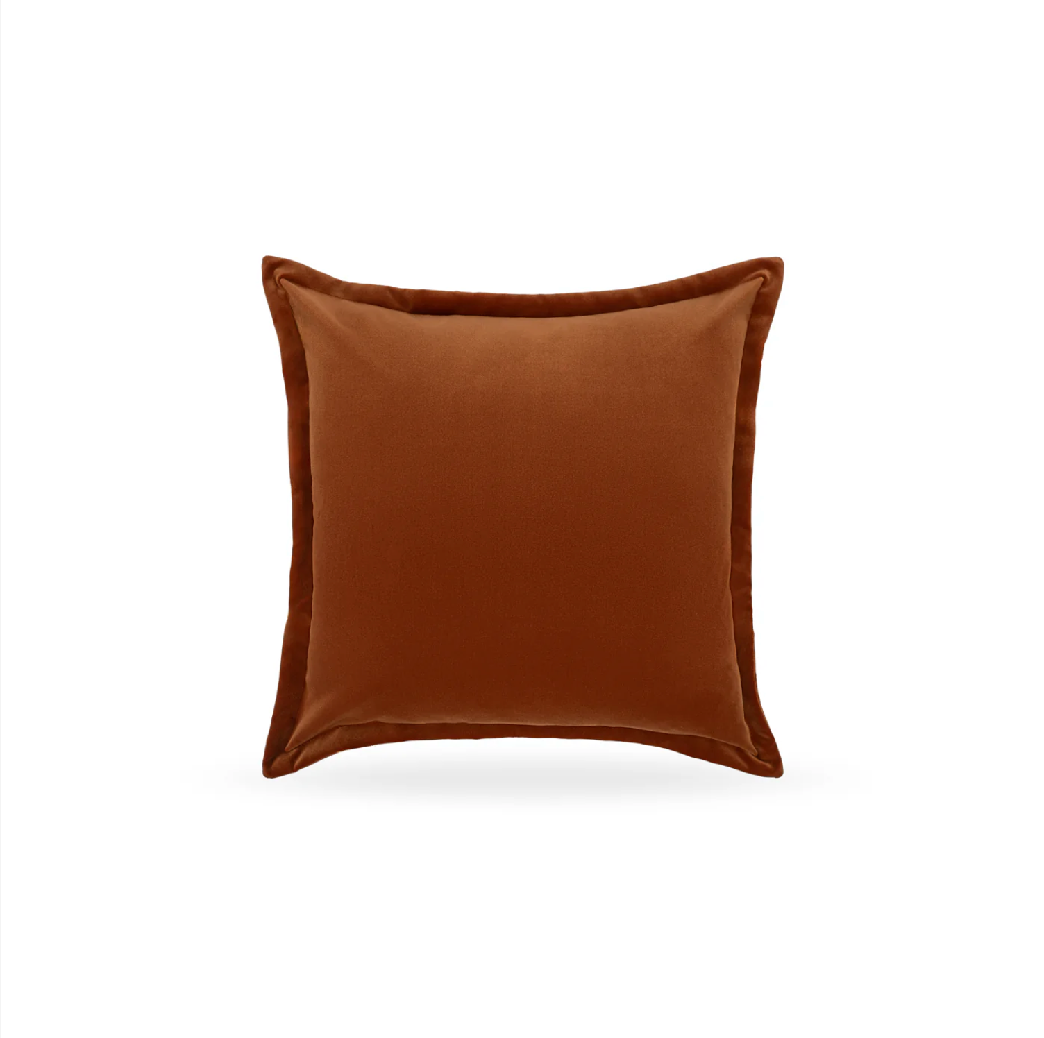 Brown pillow on a white background