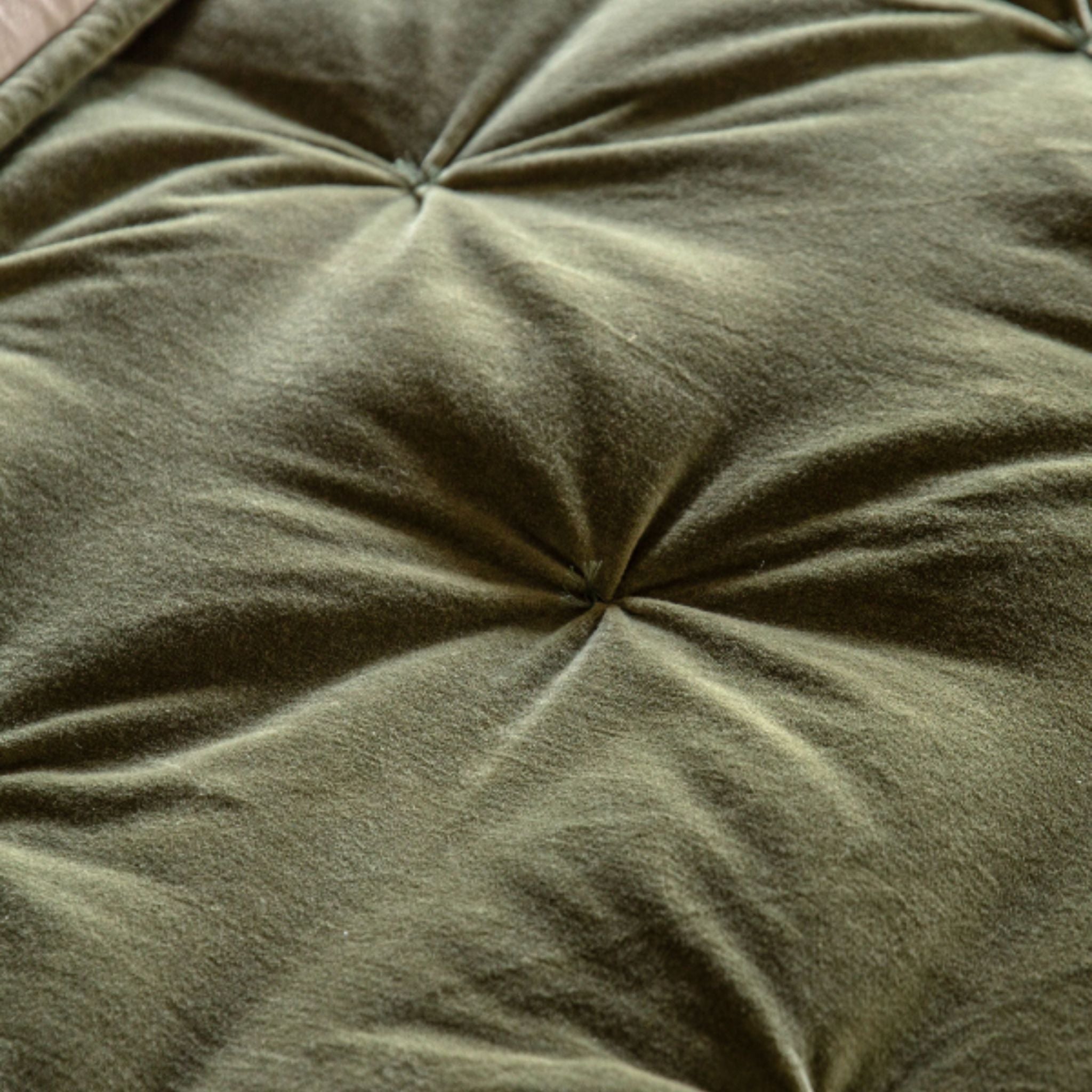 Opulent Green Velvet Bedspread (W2.2m x D2.4m)
