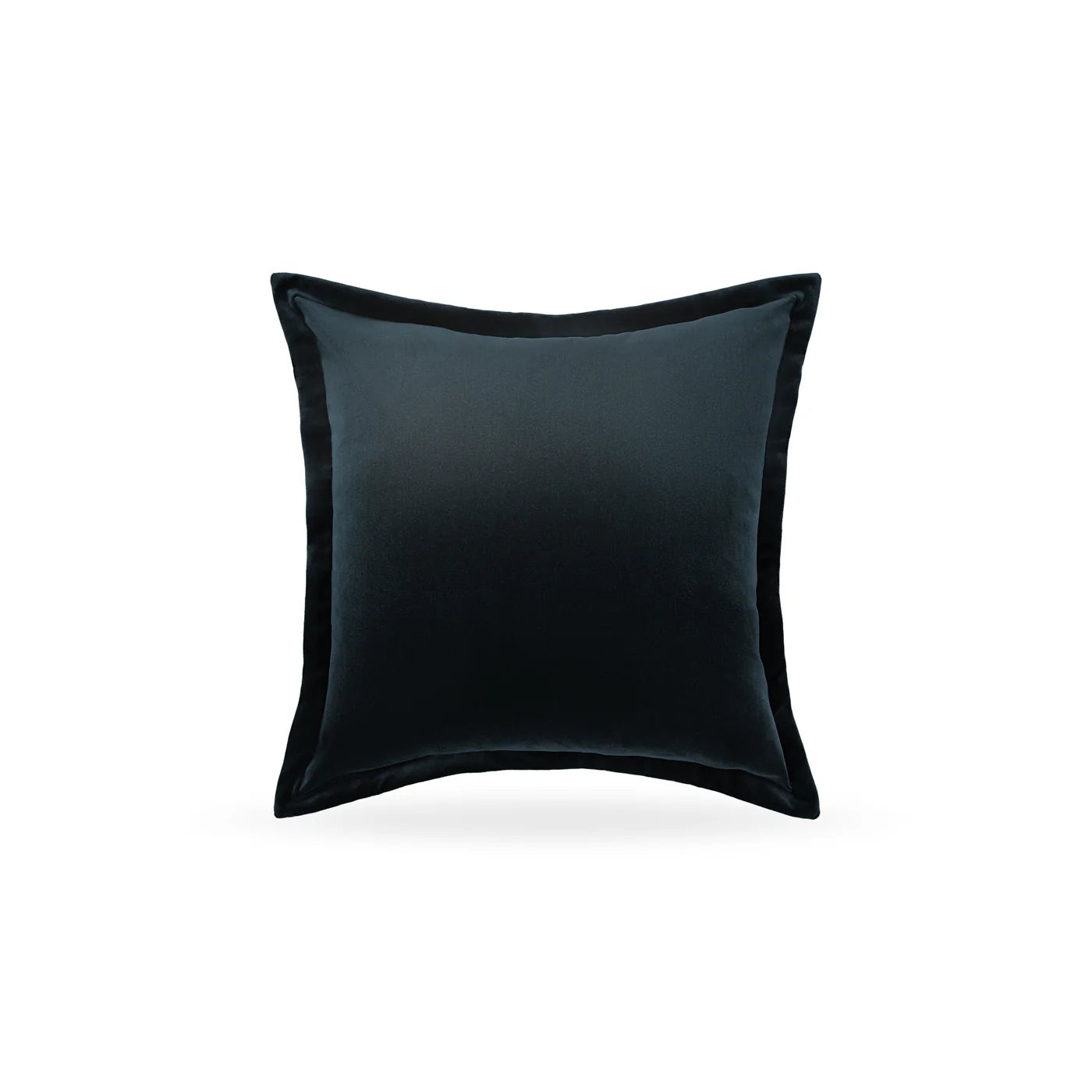 blue pillow on a white background