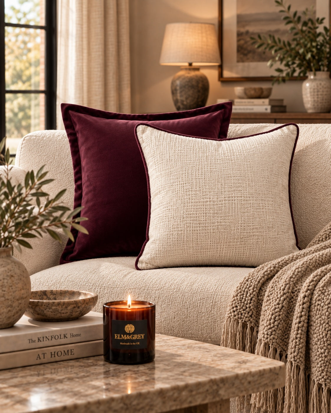 Plum & Pearl Curated Cushion Duo