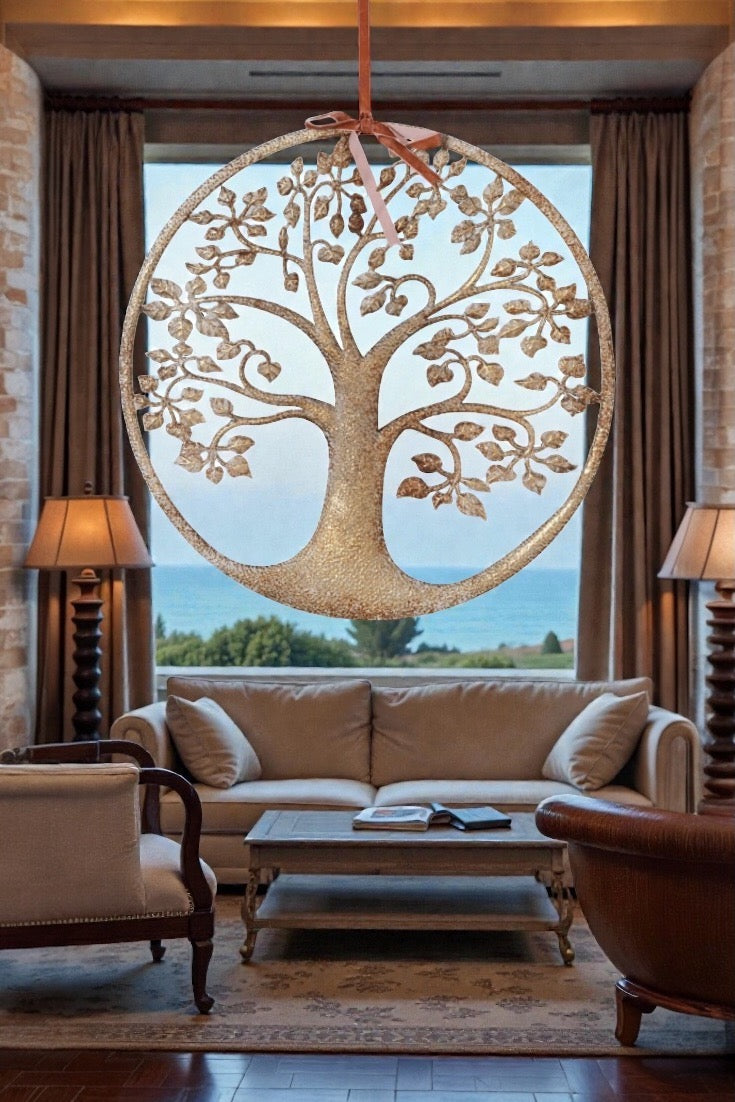 Tree of life decoration in living room 