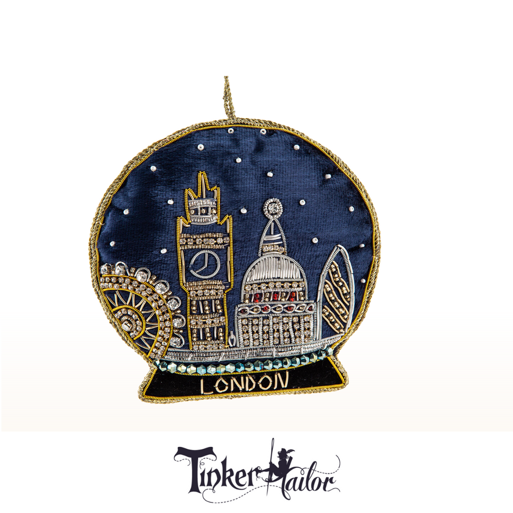 Coronation Hanging Decoration 2023 Tinker Tailor Navy London Sights Snow Globe