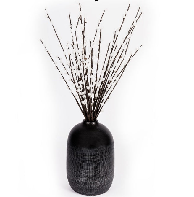 Pussywillow in grey vase